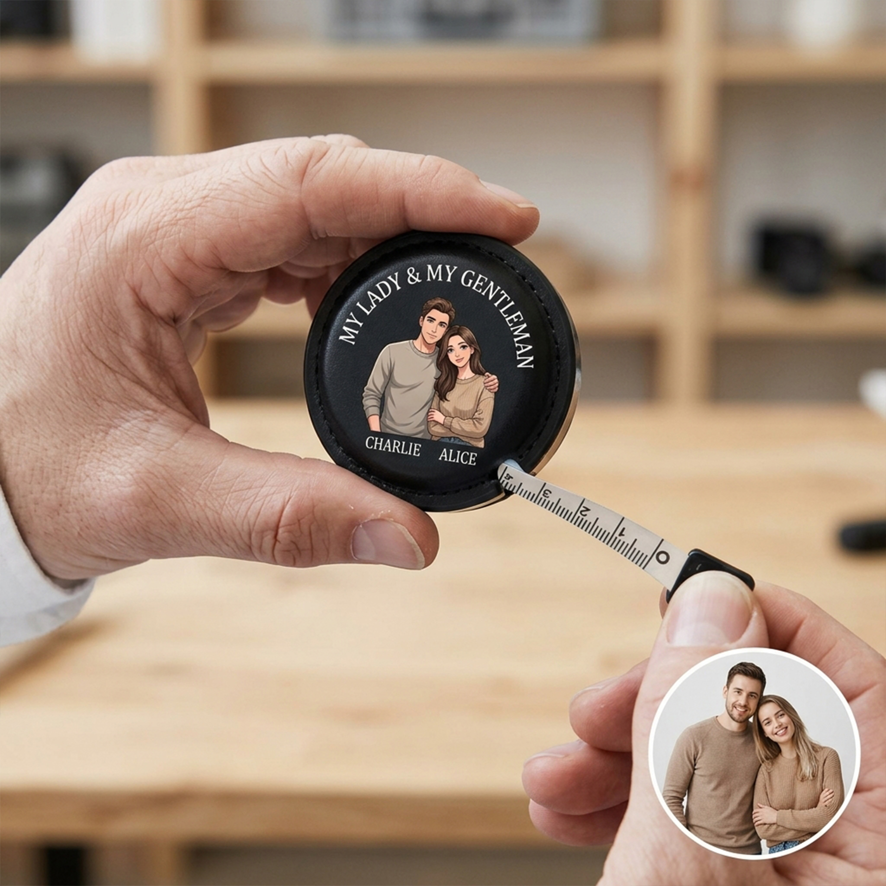 Personalized Leather Tape Measure