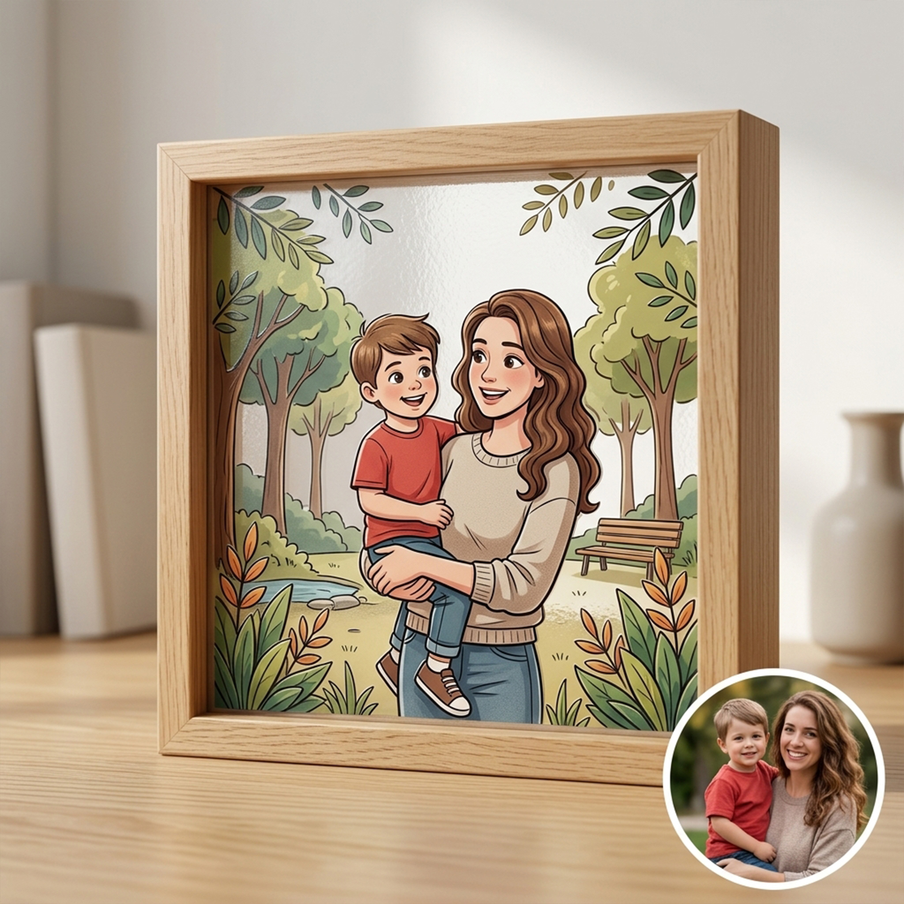 Personalized Embossed Photo Frame, Decorative Art Piece