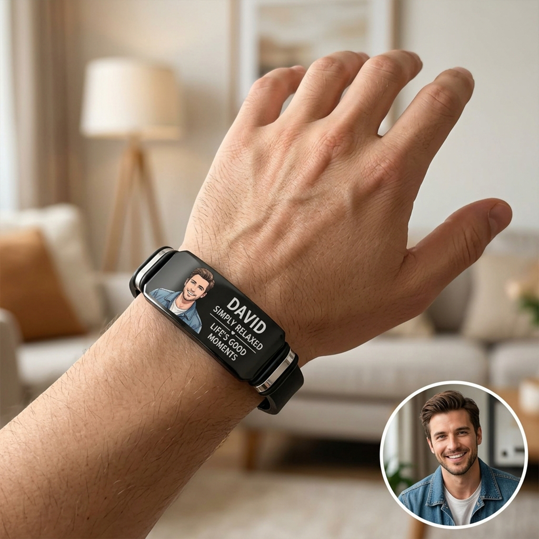 Personalized Photo with Name Bracelet