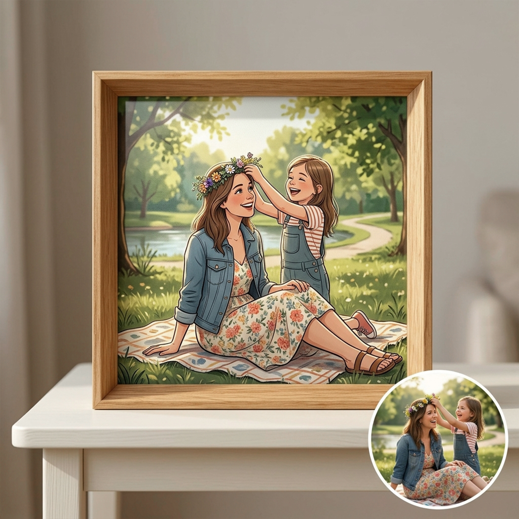 Personalized Embossed Photo Frame, Decorative Art Piece