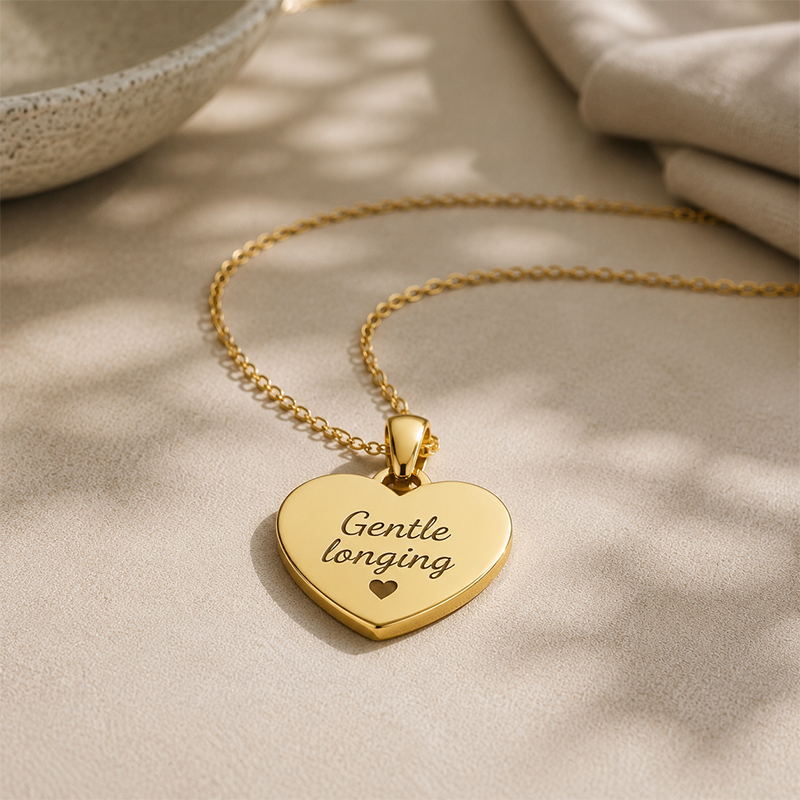 Personalized Heart Necklace with Name