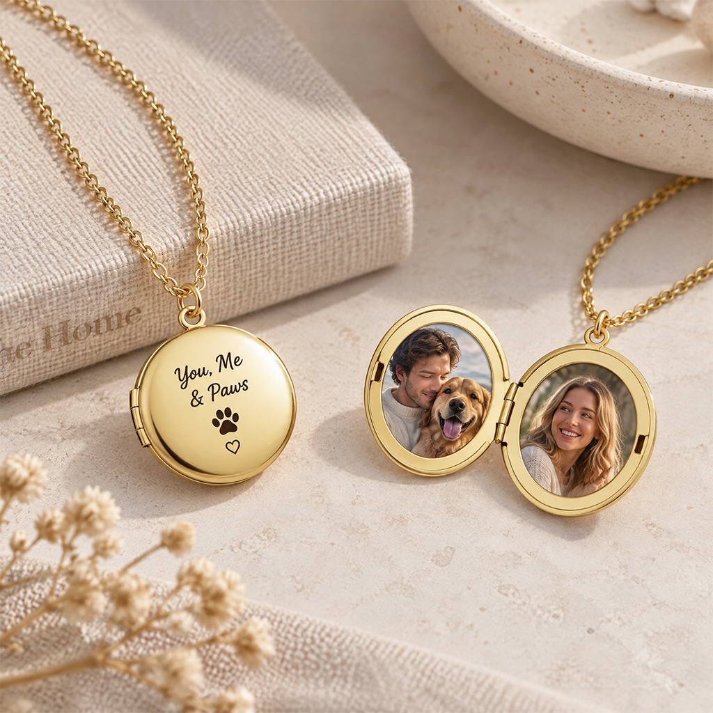 Personalized Round/Oval Openable Necklace