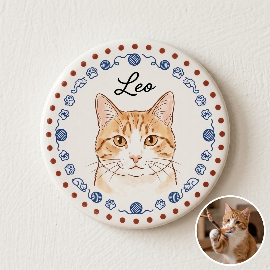 Custom Pet Fridge Ceramic Magnets