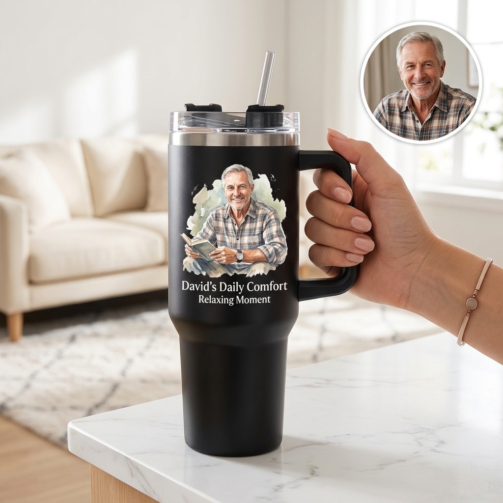 Custom Car Cup with Handle, Ice King Cup