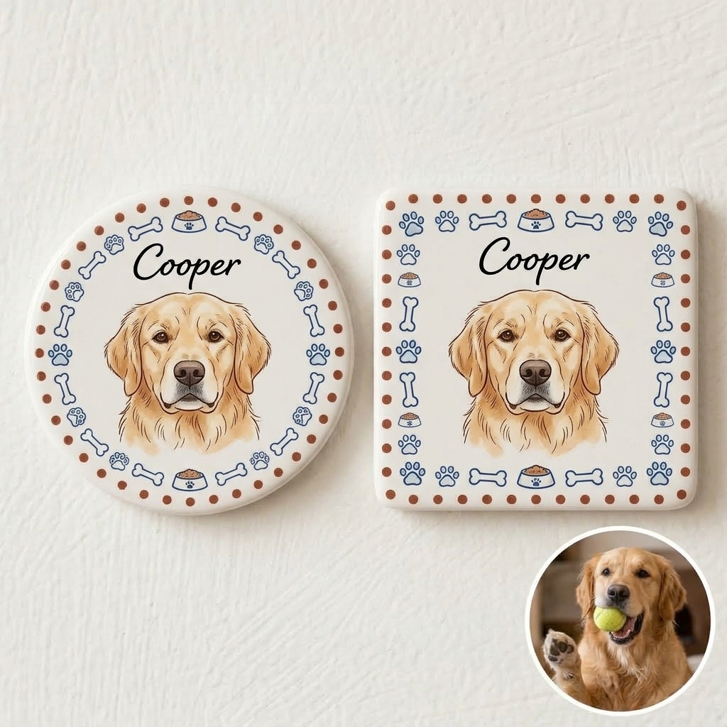 Custom Pet Fridge Ceramic Magnets