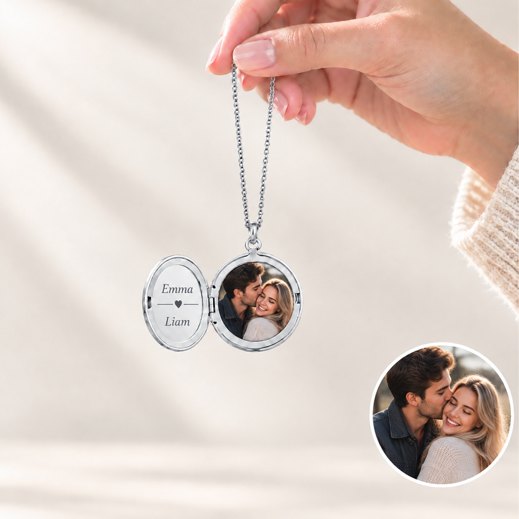 Personalized Round/Oval Openable Necklace