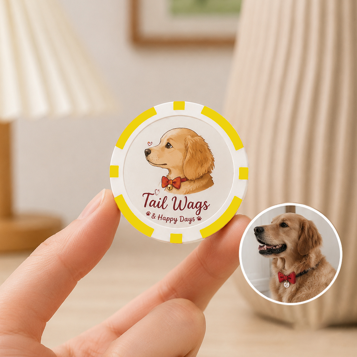 Custom Pet Game Chips Decision Maker Coin