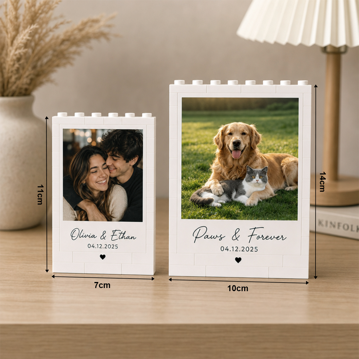 Personalized Photo Puzzle Blocks Ornaments