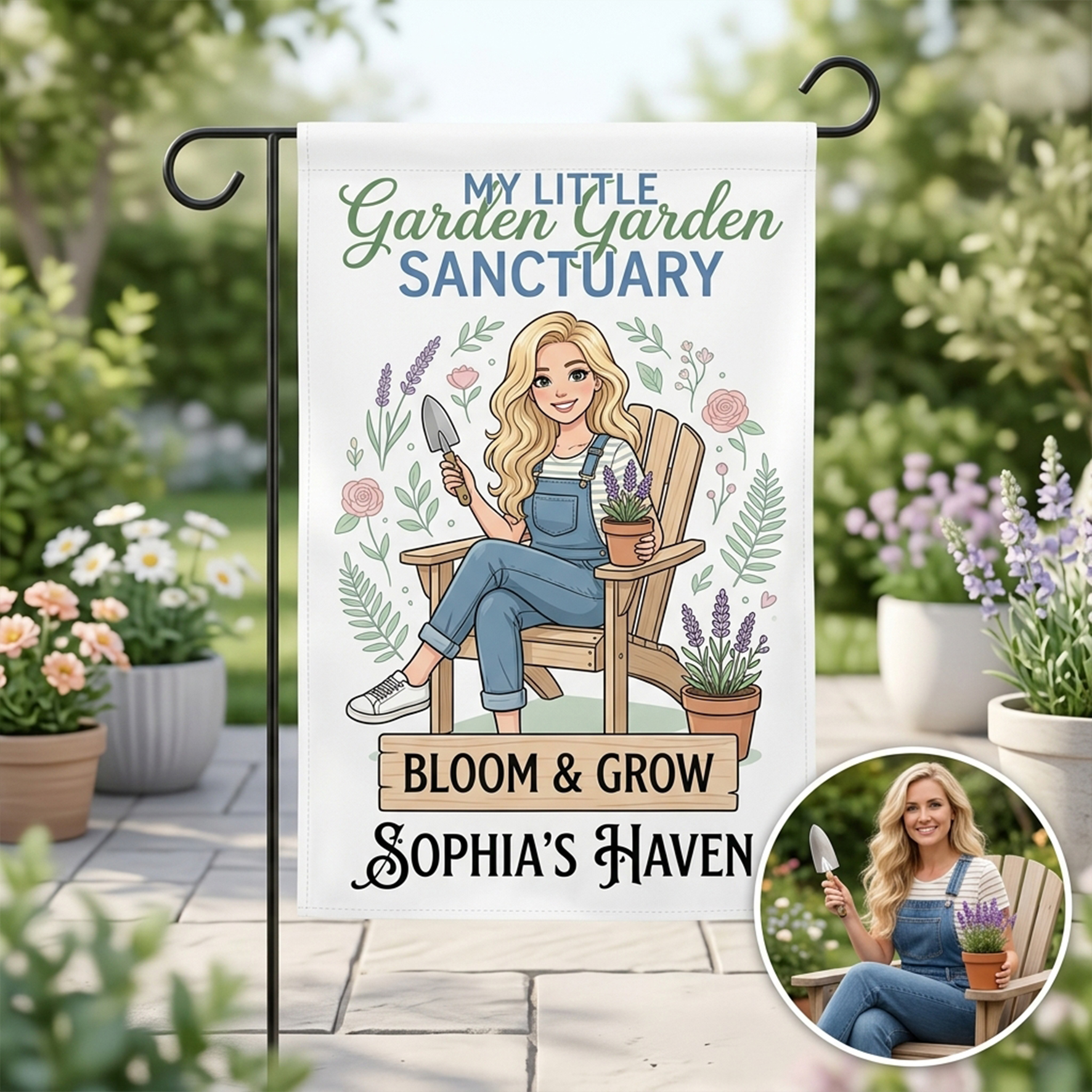 Custom Garden/Autumn/Winter Themed Banner Flags