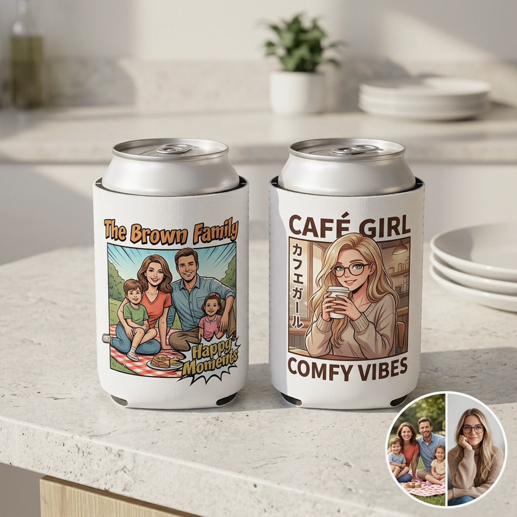 Custom Beverages/Cups/Can Sleeves