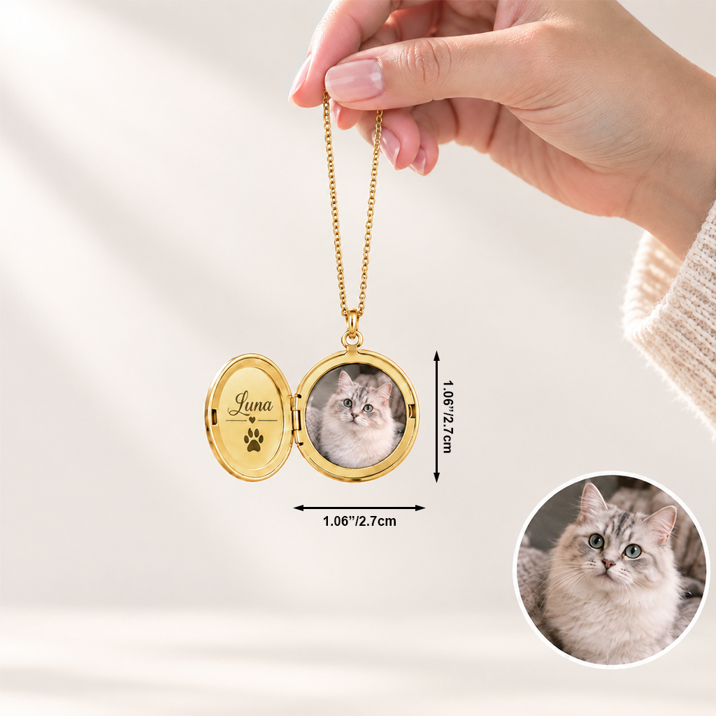 Personalized Round/Oval Openable Necklace