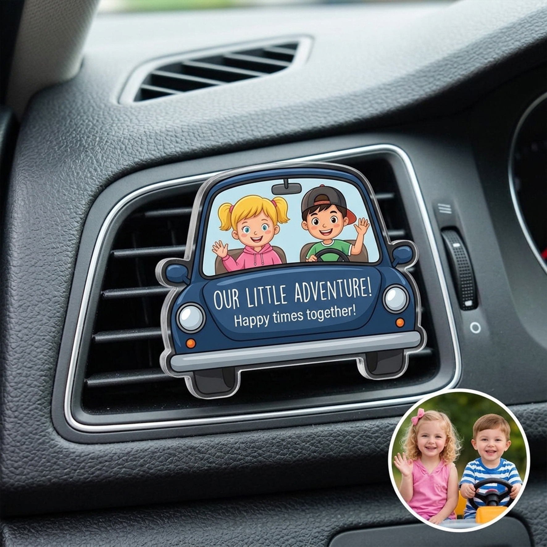 Custom Photo Acrylic Car Air Vent/Baffle Clip
