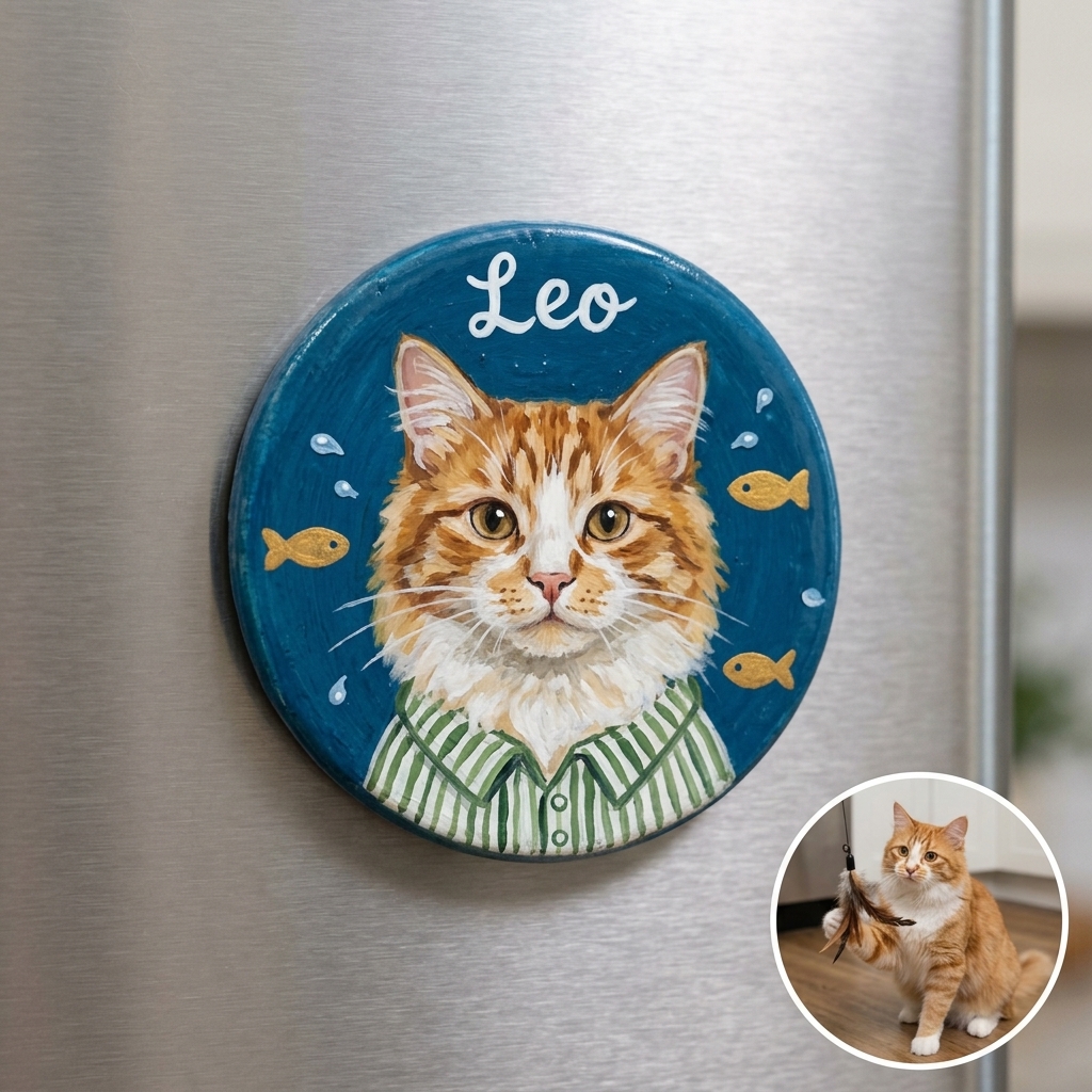 Custom Pet Fridge Ceramic Magnets
