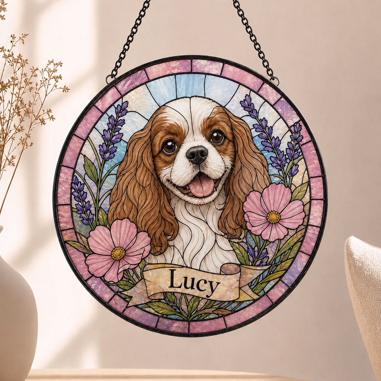 Personalized Suncatcher Stained Glass Ornaments