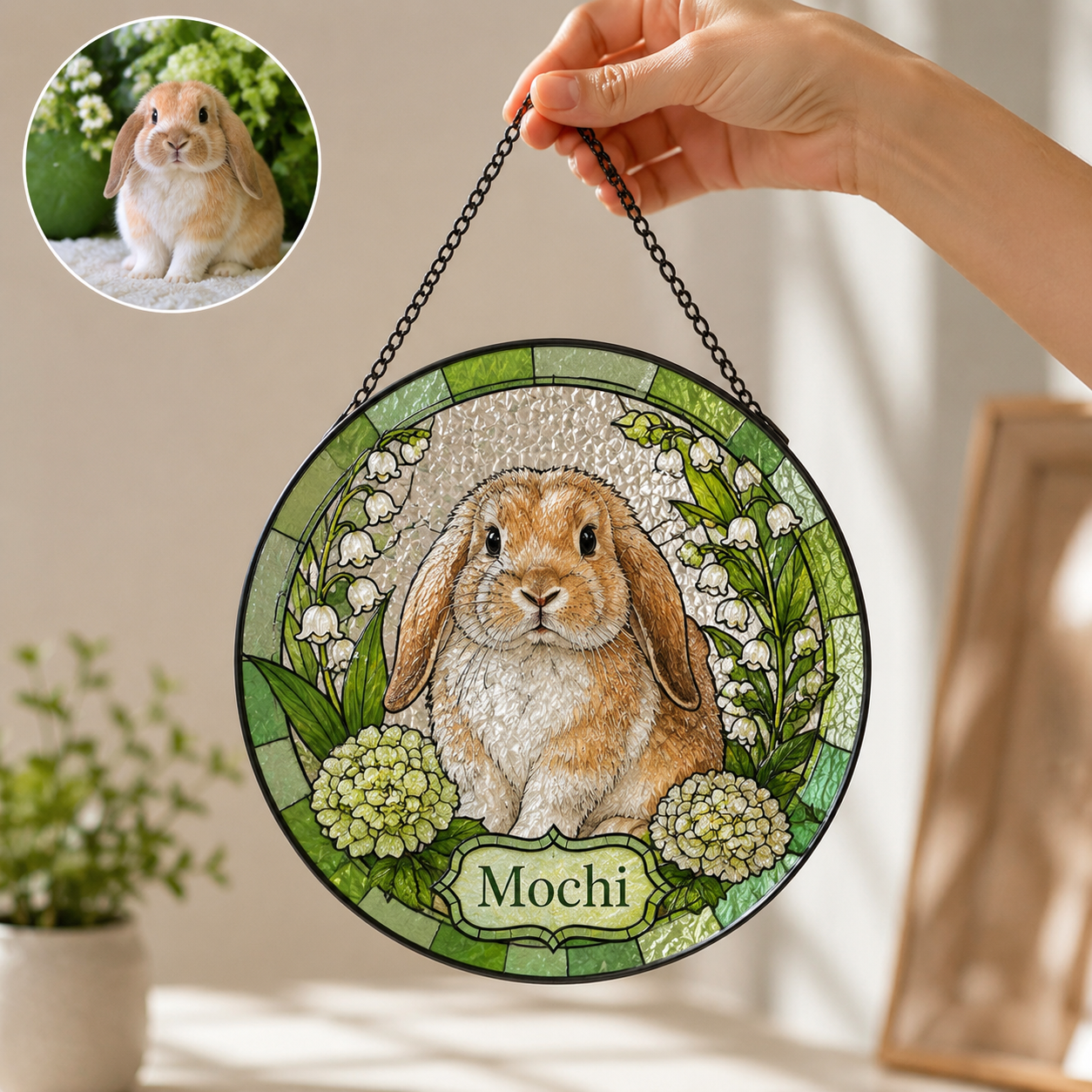 Personalized Suncatcher Stained Glass Ornaments