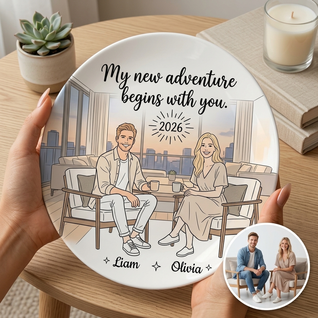 Personalized Dish Ornaments for Baby Couple Pet