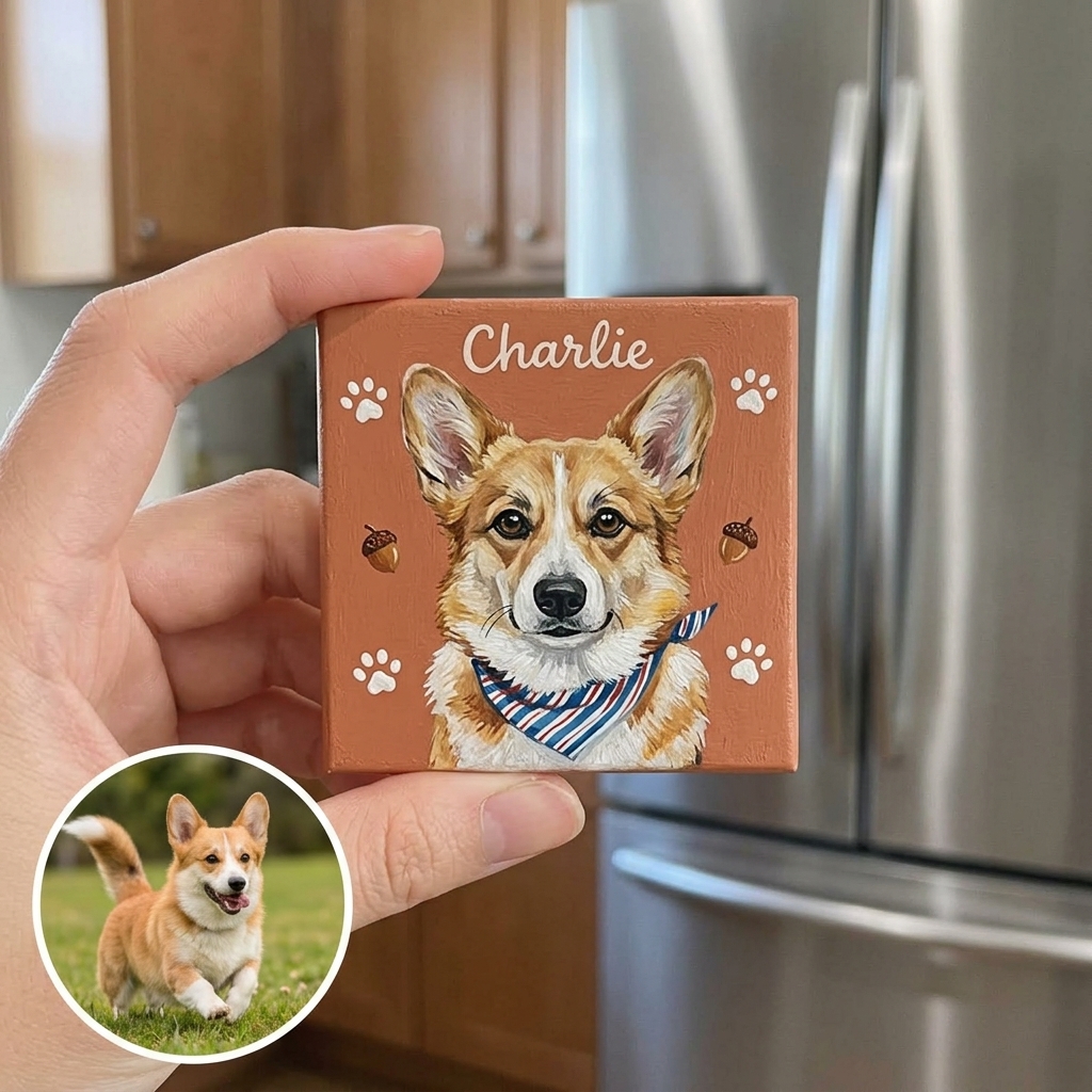 Custom Pet Fridge Ceramic Magnets