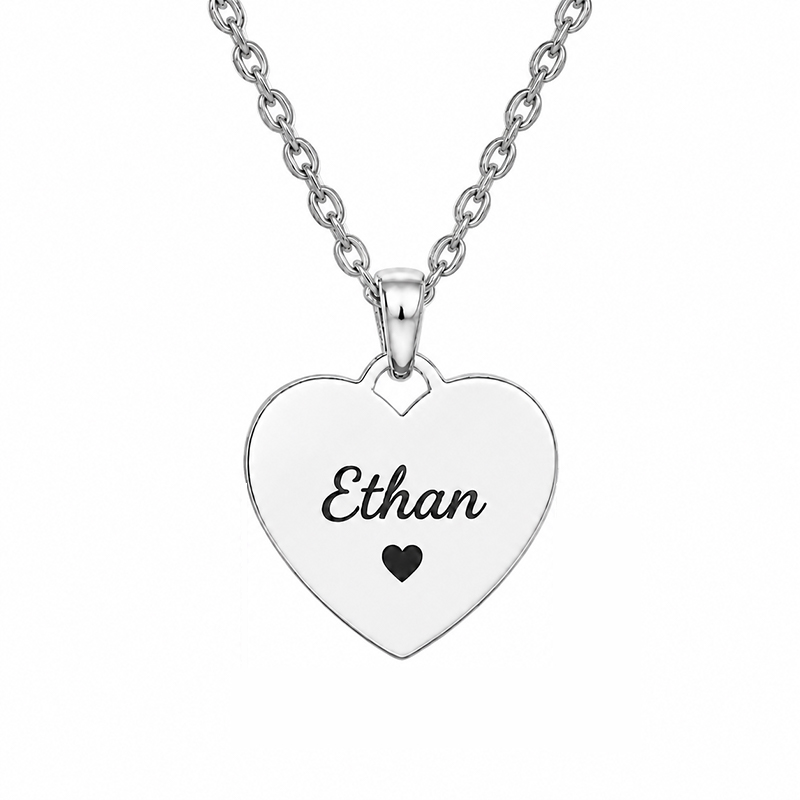 Personalized Heart Necklace with Name