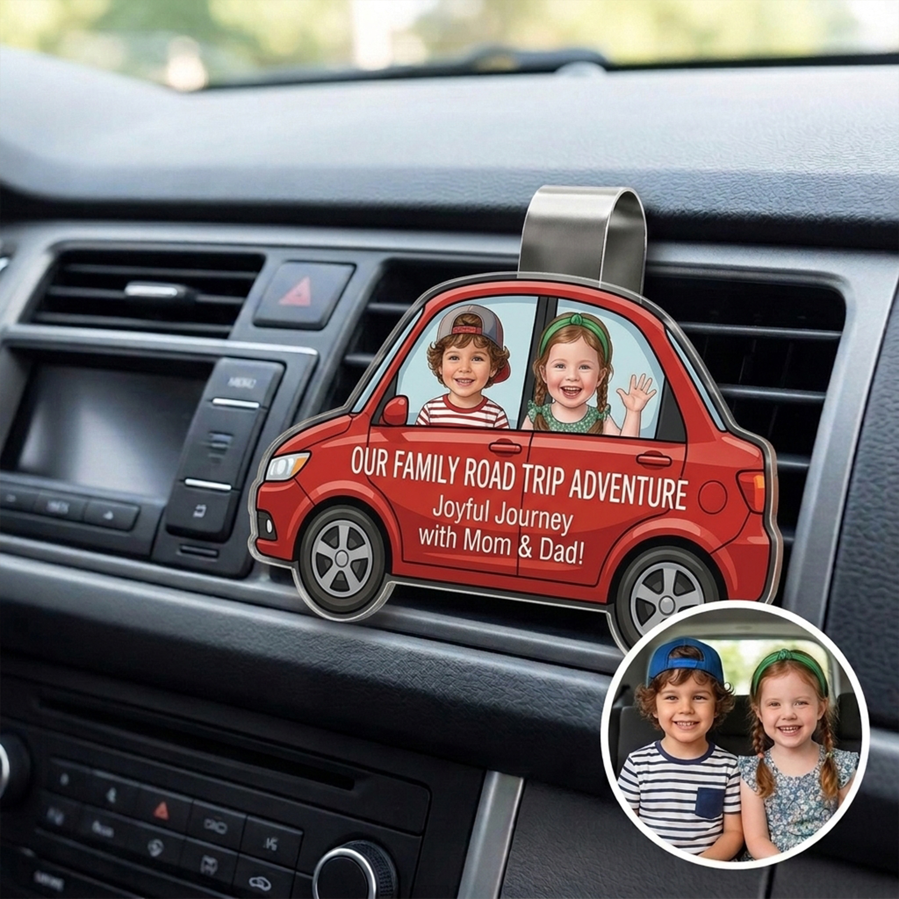 Custom Photo Acrylic Car Air Vent/Baffle Clip
