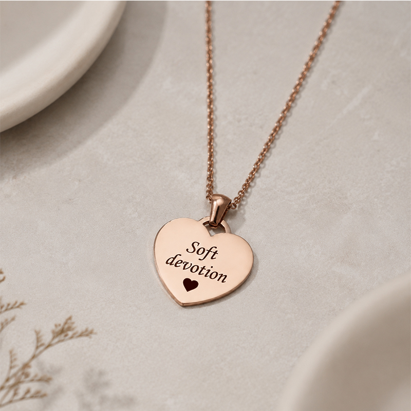 Personalized Heart Necklace with Name