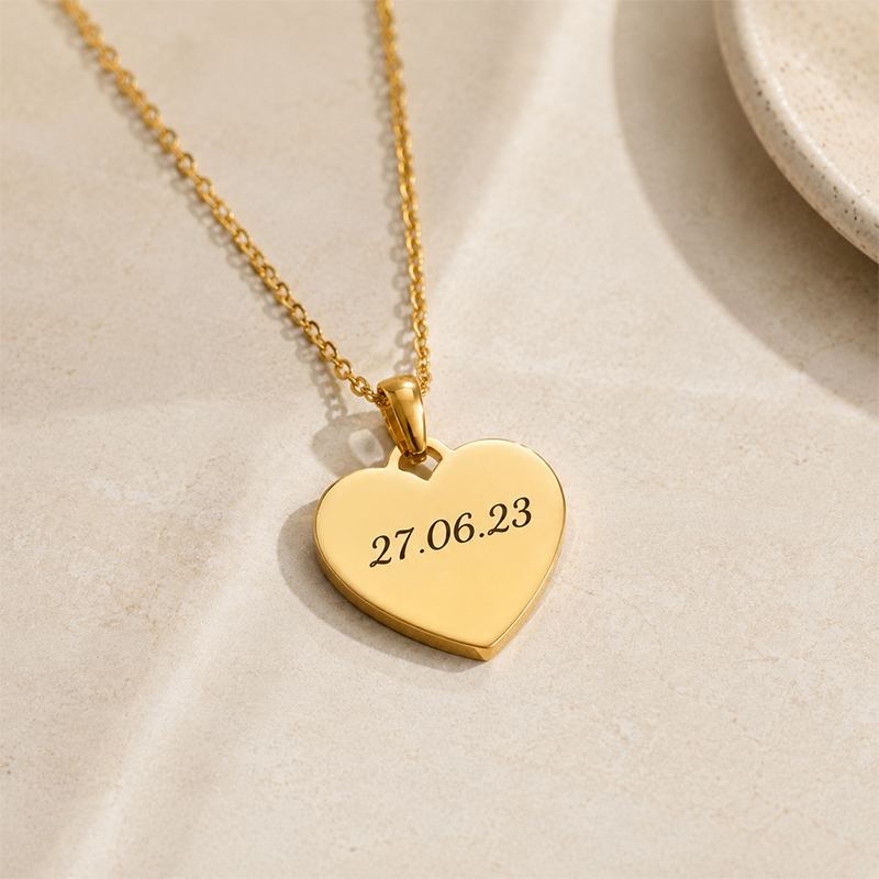 Personalized Heart Necklace with Name