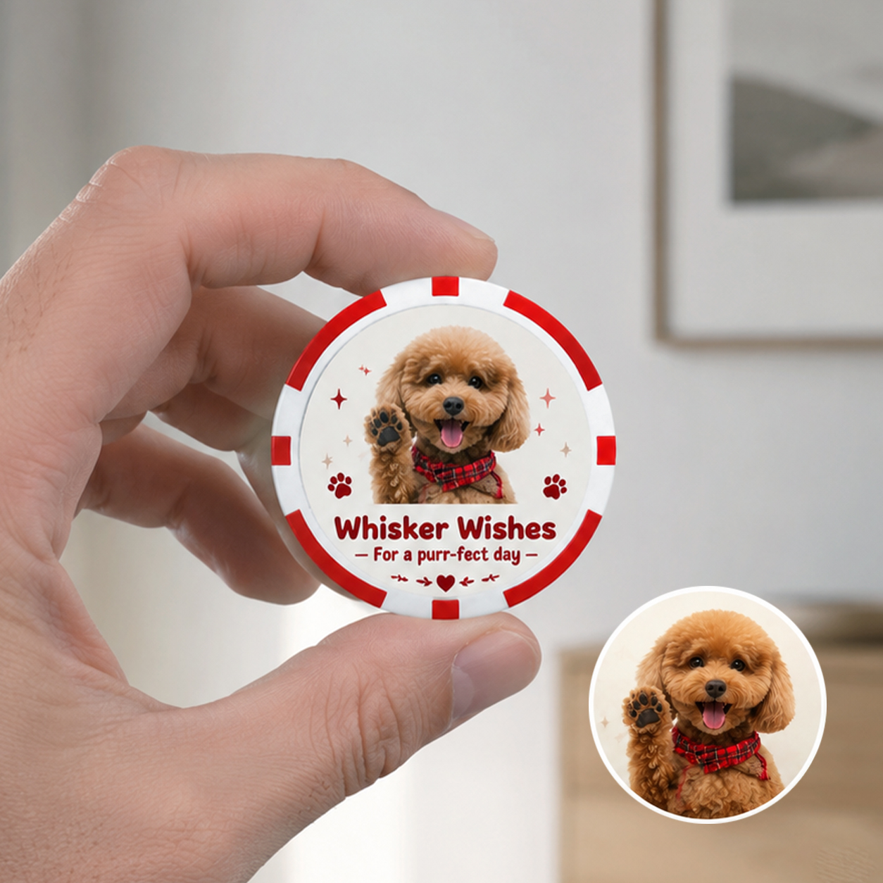 Custom Pet Game Chips Decision Maker Coin