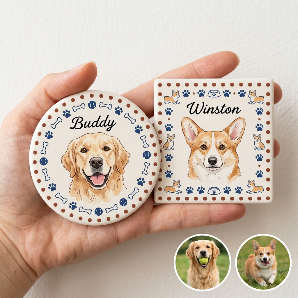 Custom Pet Fridge Ceramic Magnets