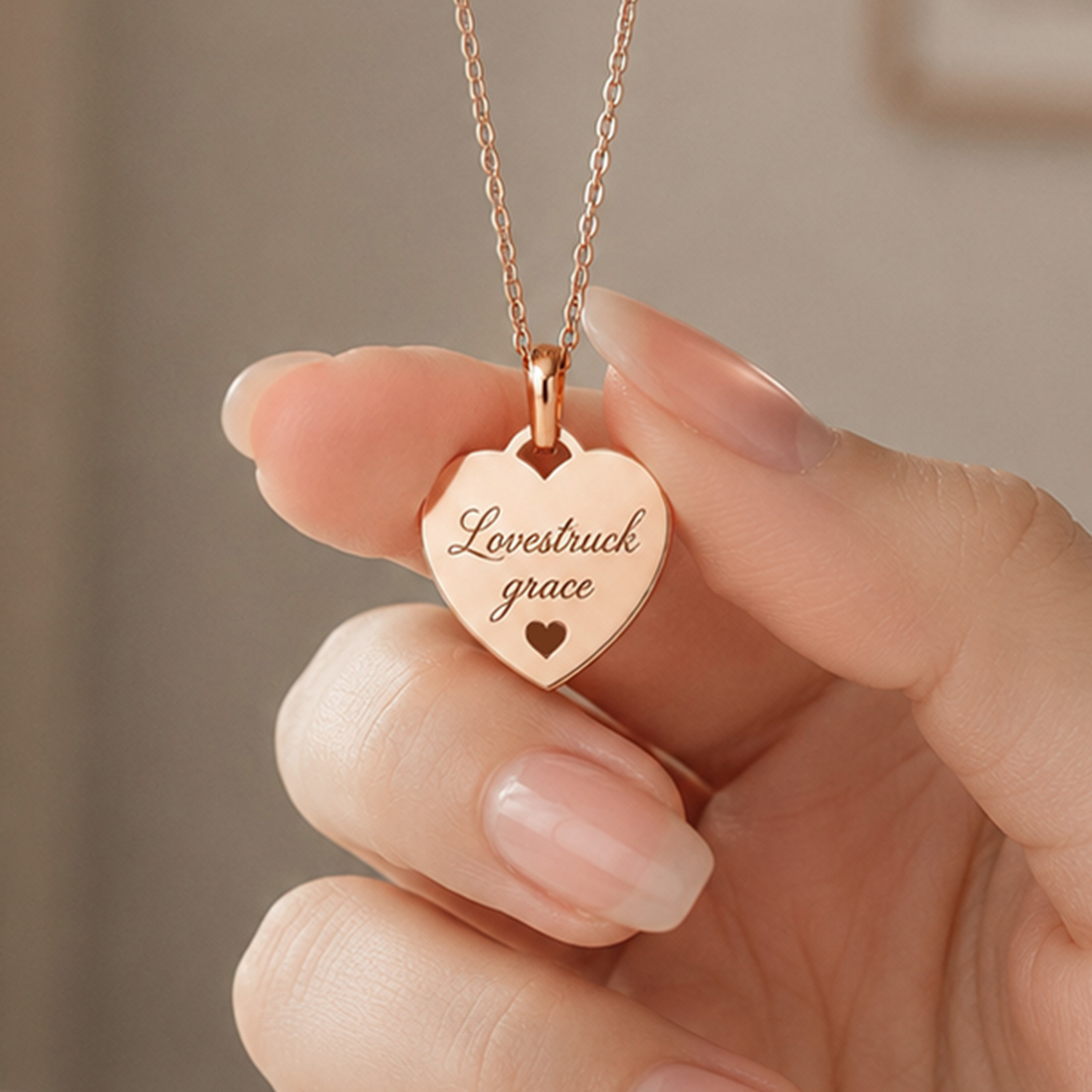 Personalized Heart Necklace with Name