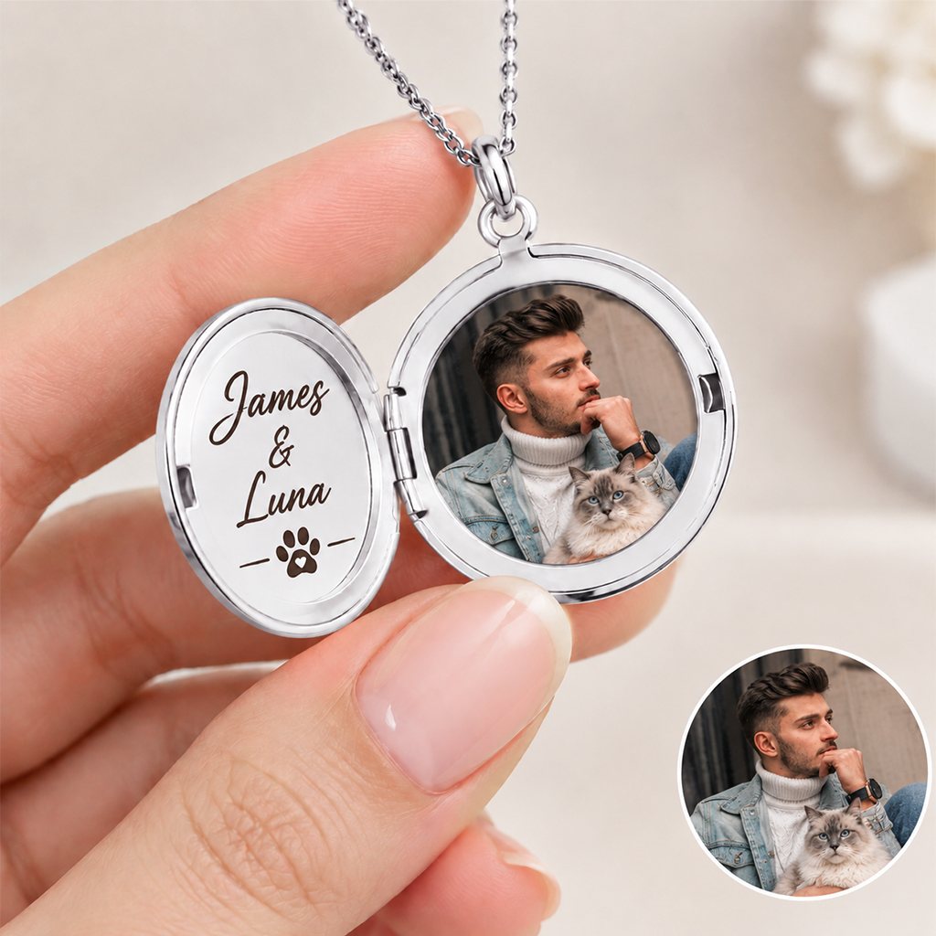 Personalized Round/Oval Openable Necklace