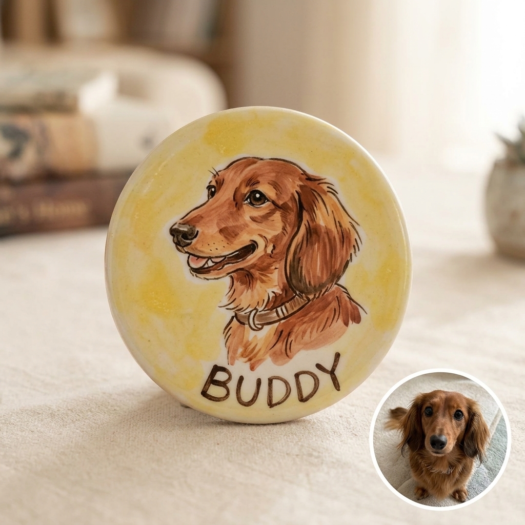 Custom Pet Fridge Ceramic Magnets