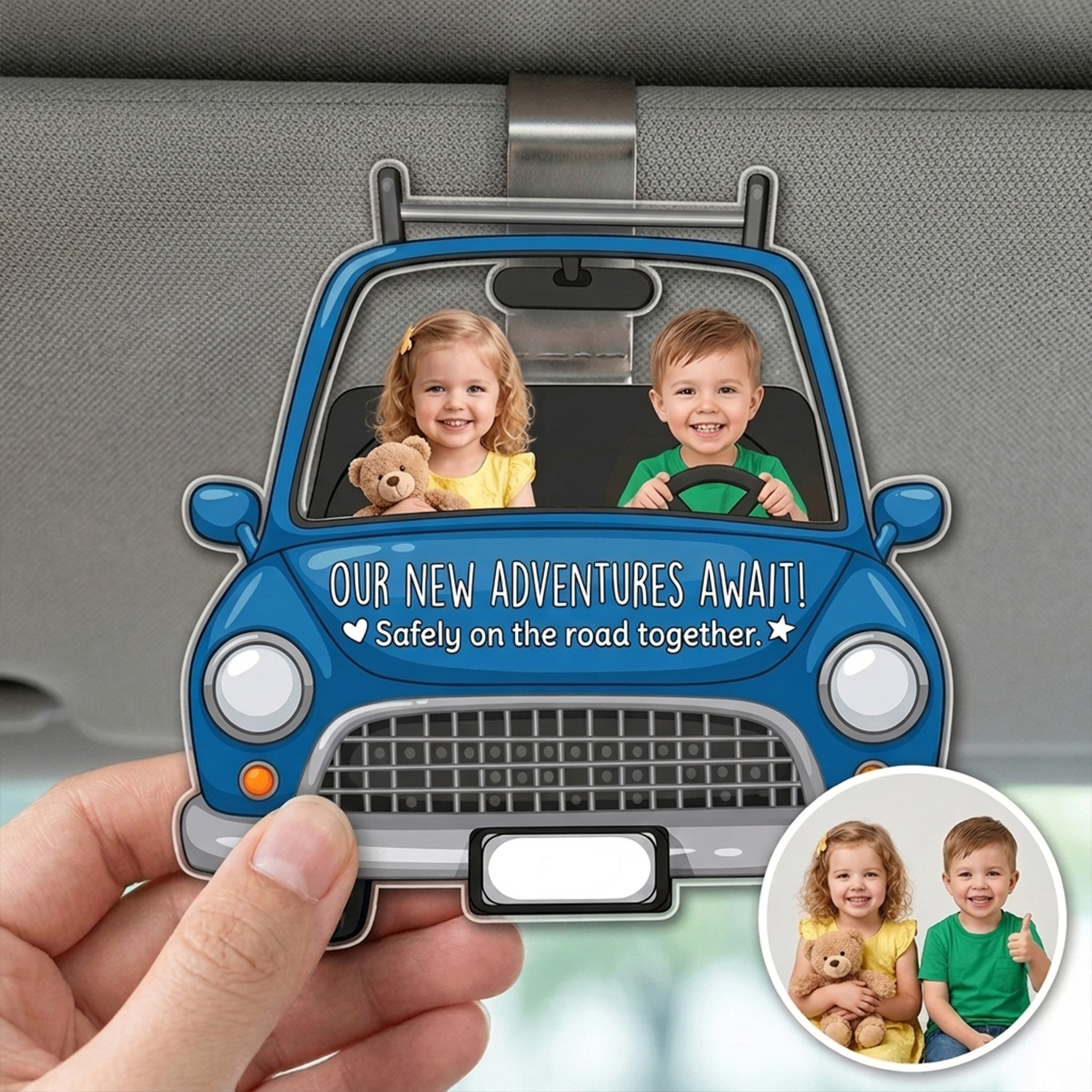 Custom Photo Acrylic Car Air Vent/Baffle Clip