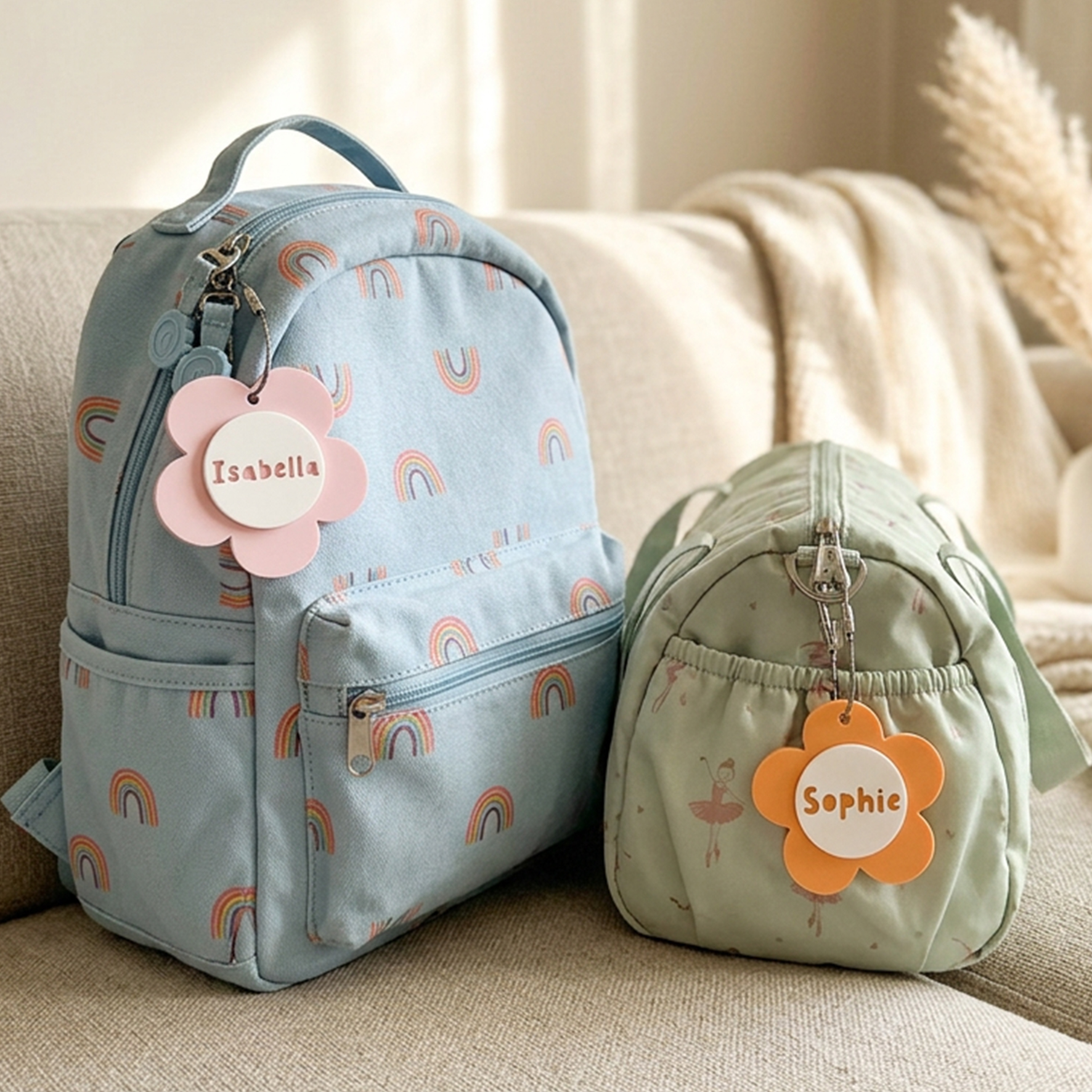 Personalized Flower Keychain Bag Ornaments