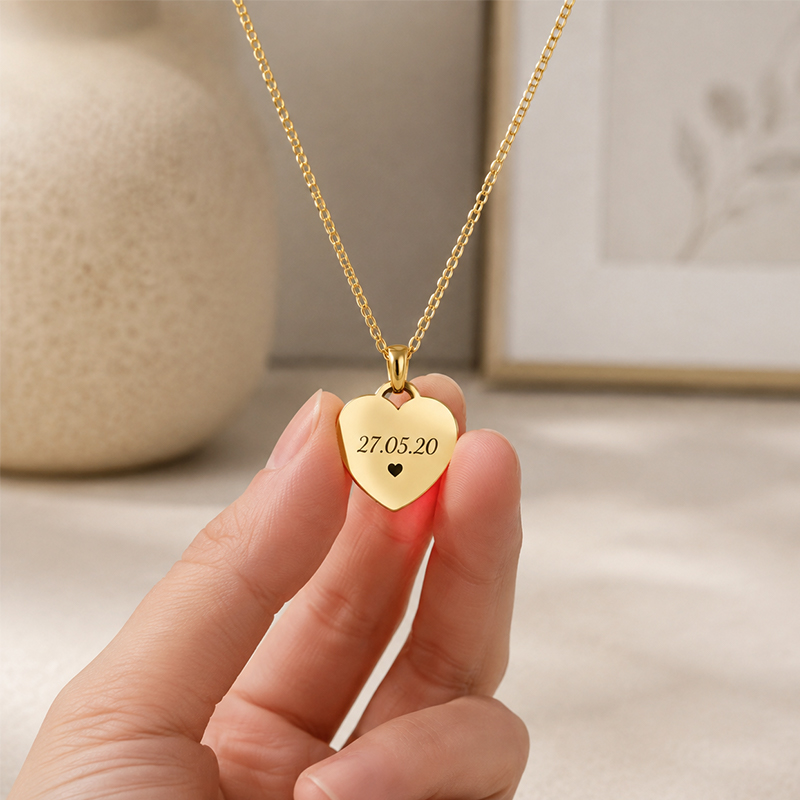 Personalized Heart Necklace with Name
