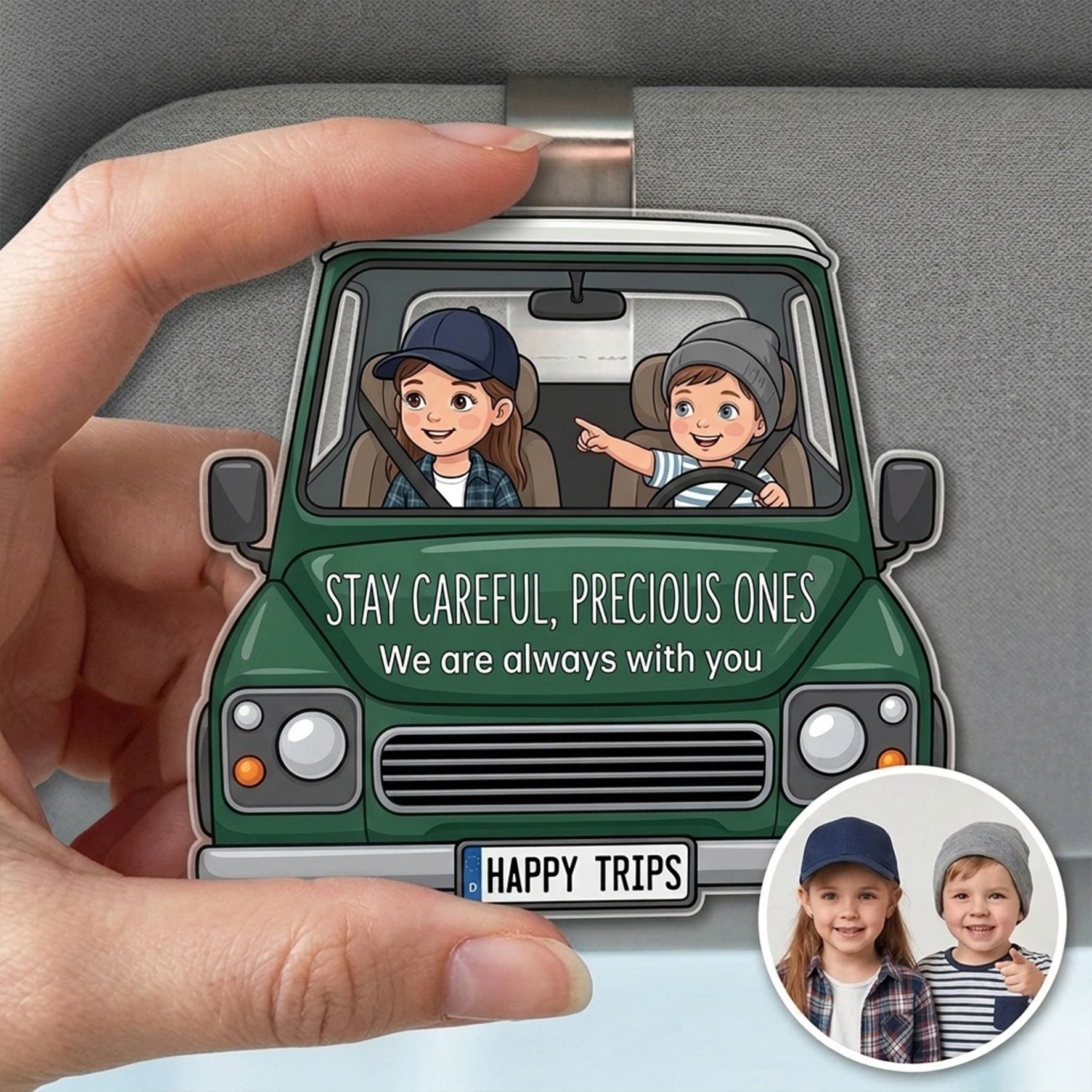 Custom Photo Acrylic Car Air Vent/Baffle Clip