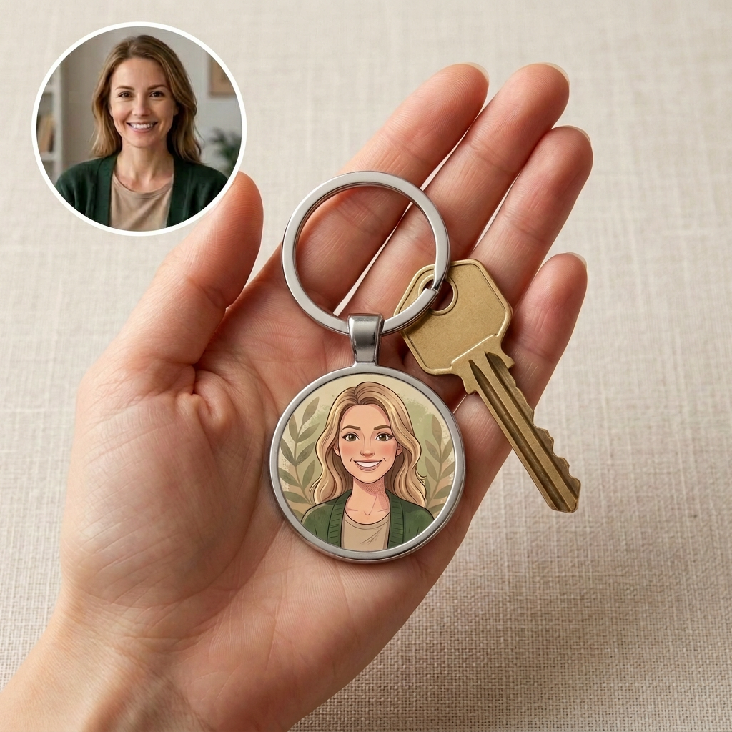 Personalized Photo Keychain