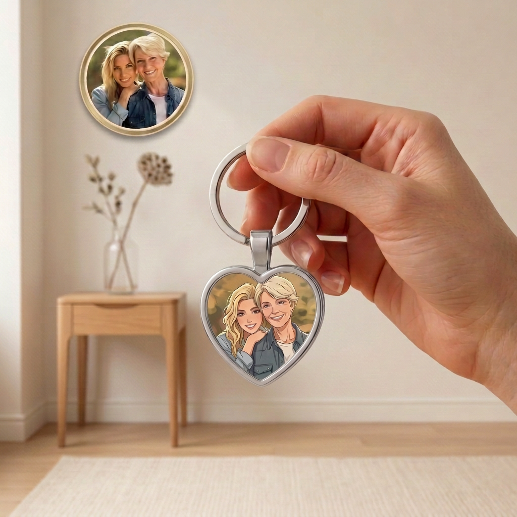 Personalized Photo Keychain
