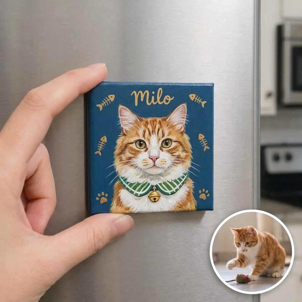 Custom Pet Fridge Ceramic Magnets
