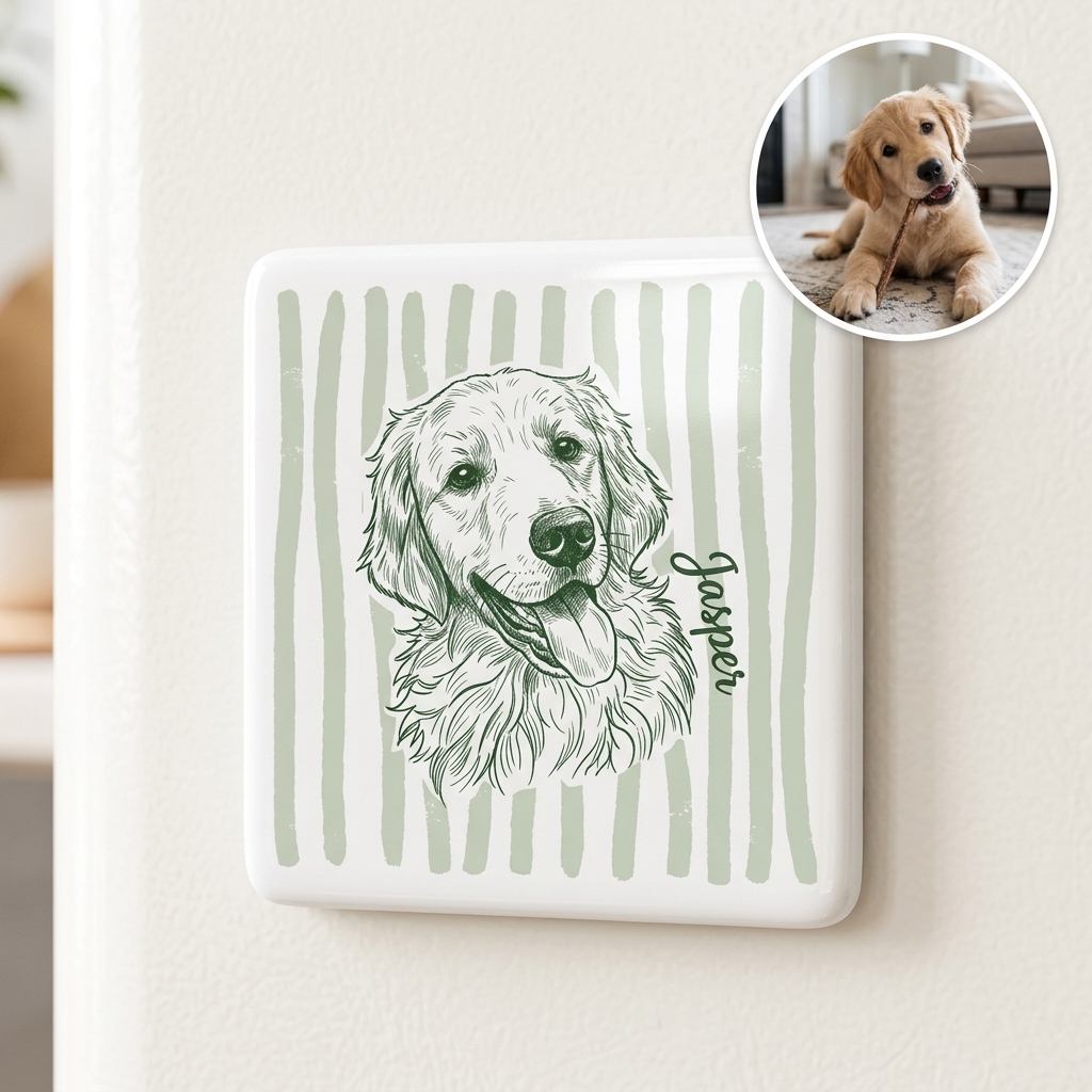 Custom Pet Fridge Ceramic Magnets