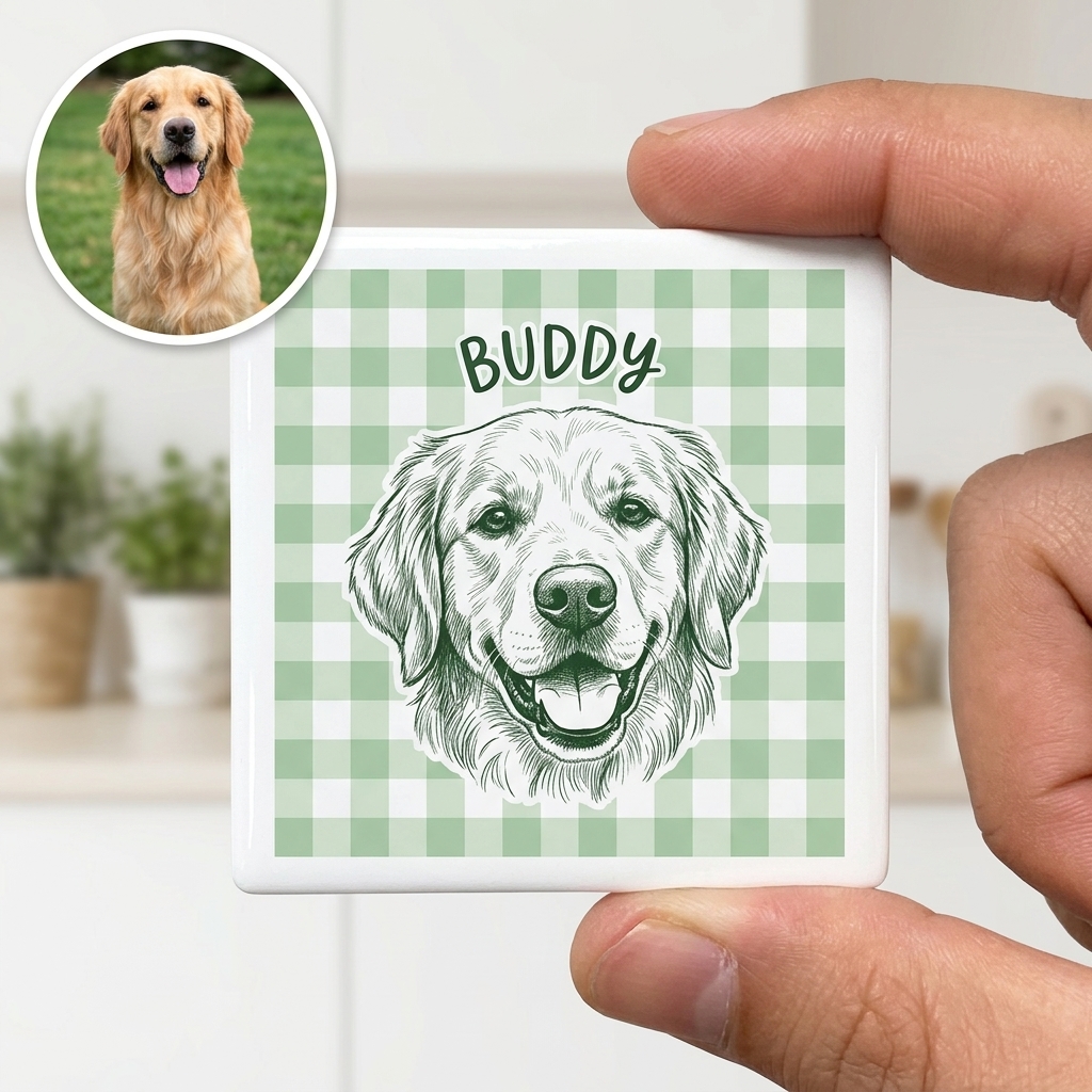 Custom Pet Fridge Ceramic Magnets