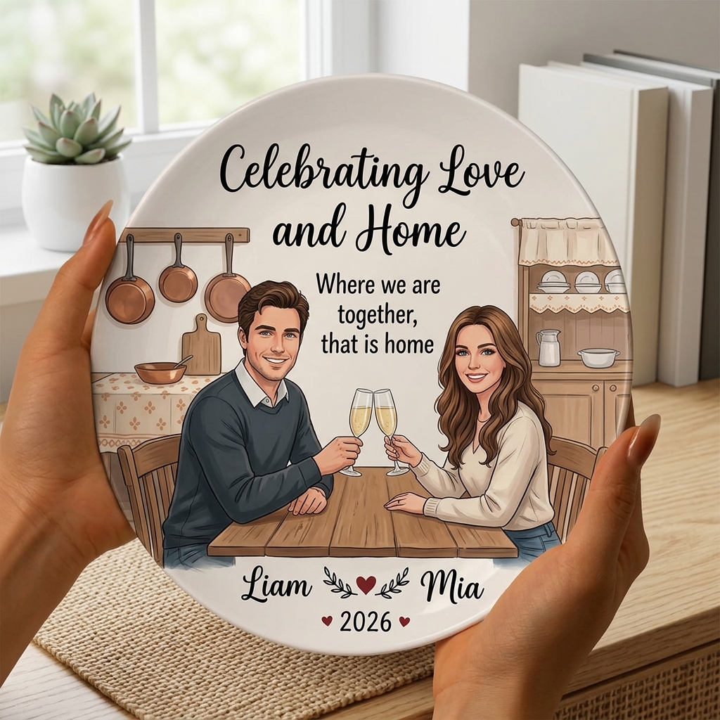 Personalized Dish Ornaments for Baby Couple Pet