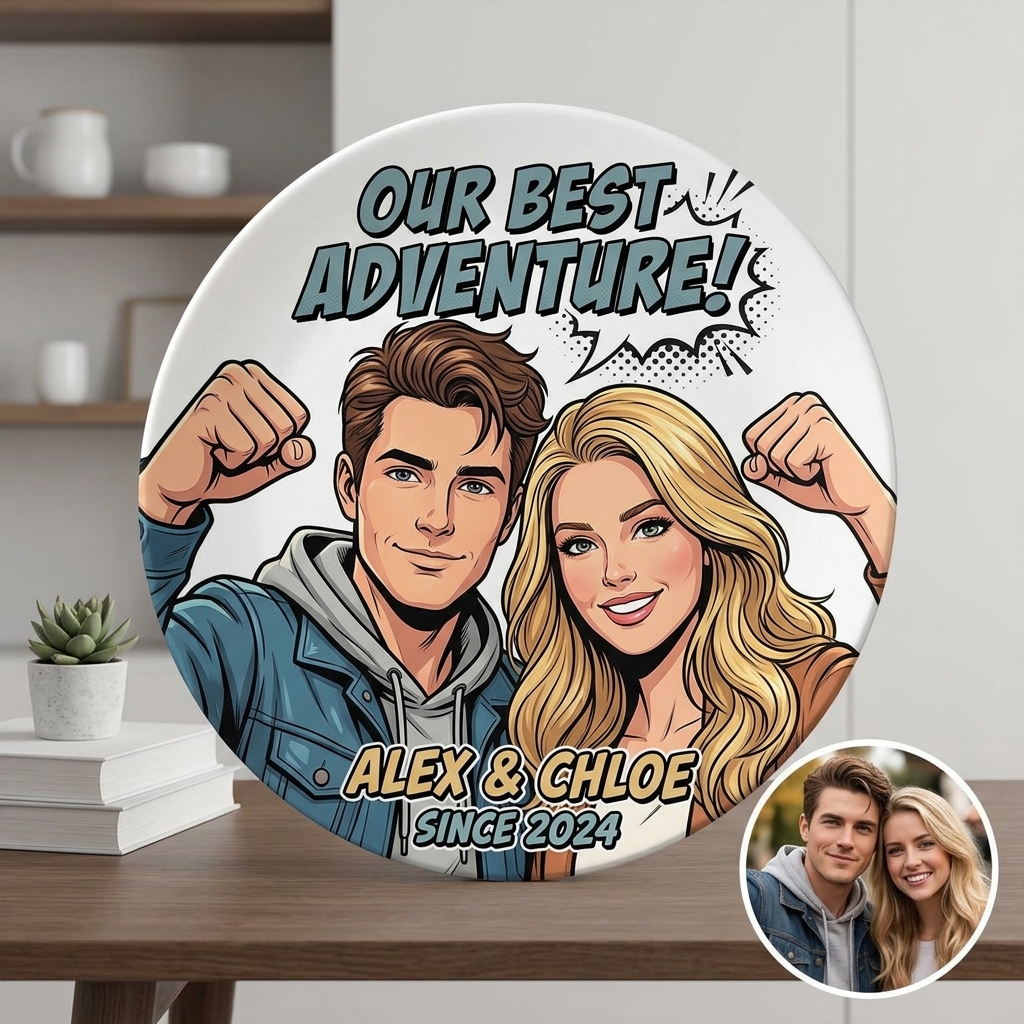 Personalized Dish Ornaments for Baby Couple Pet