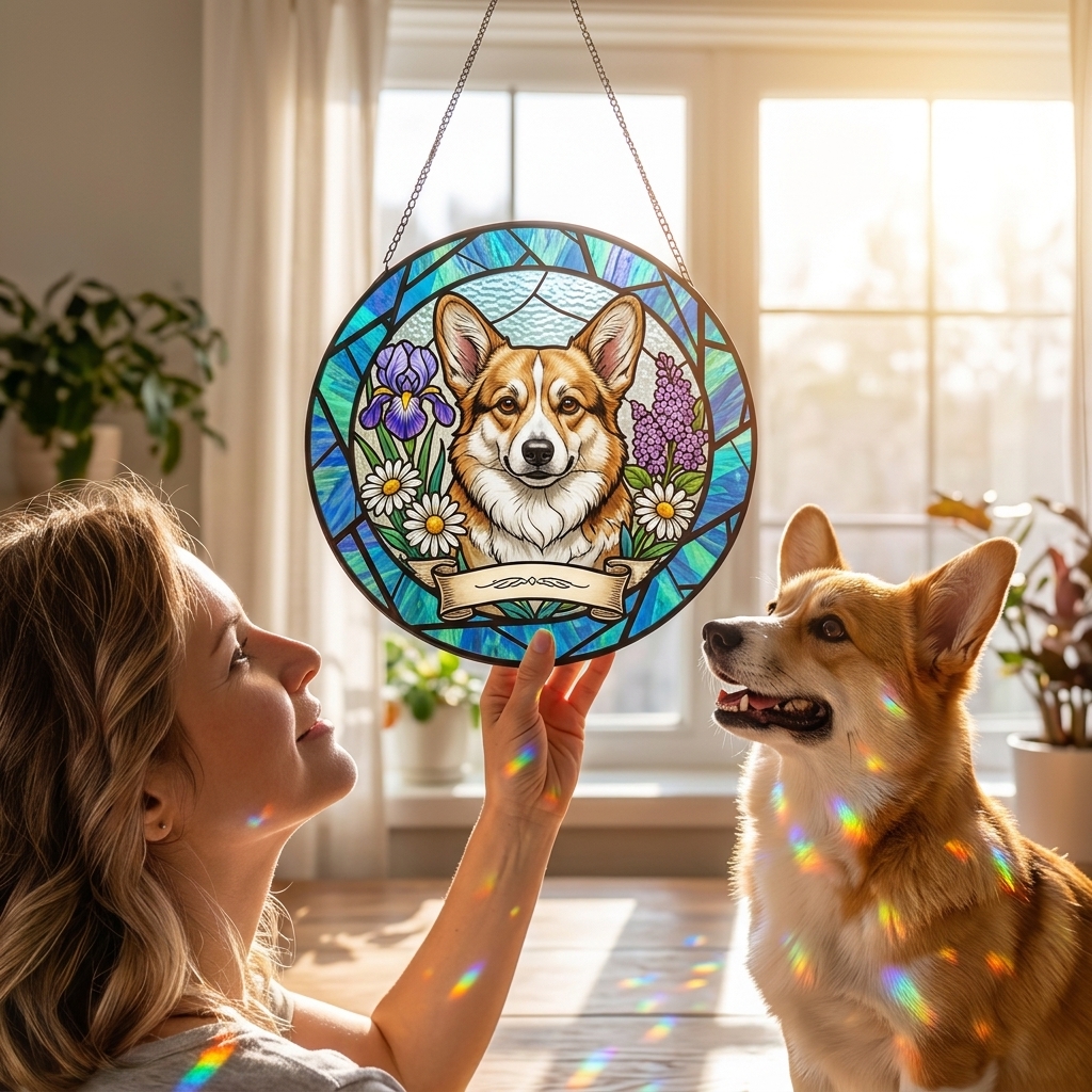 Personalized Suncatcher Stained Glass Ornaments