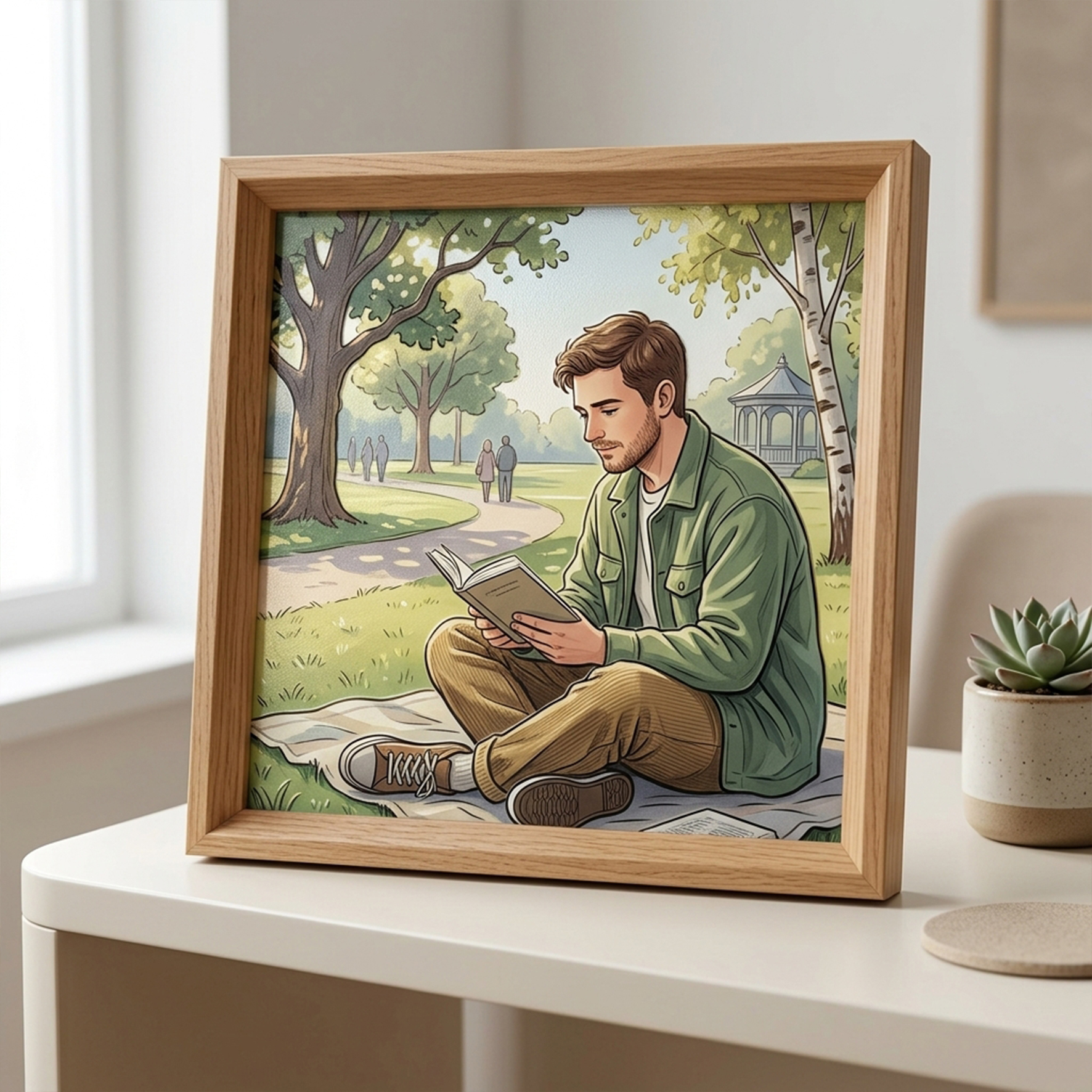 Personalized Embossed Photo Frame, Decorative Art Piece