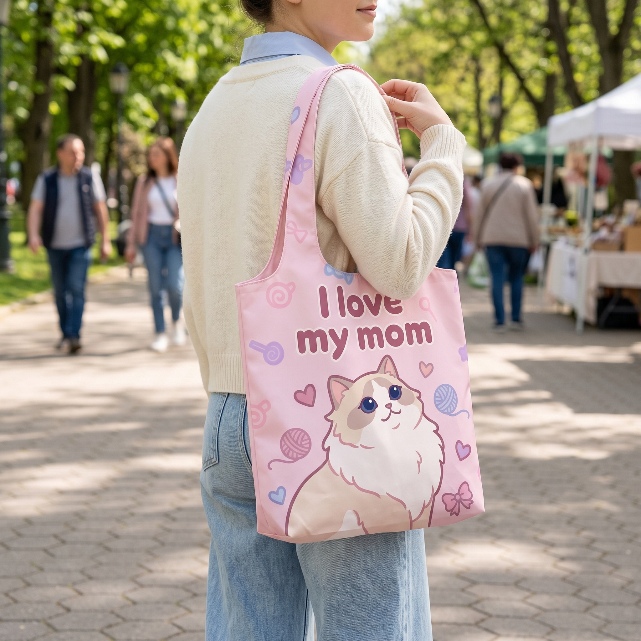 Custom Canvas Bag with Pet Design