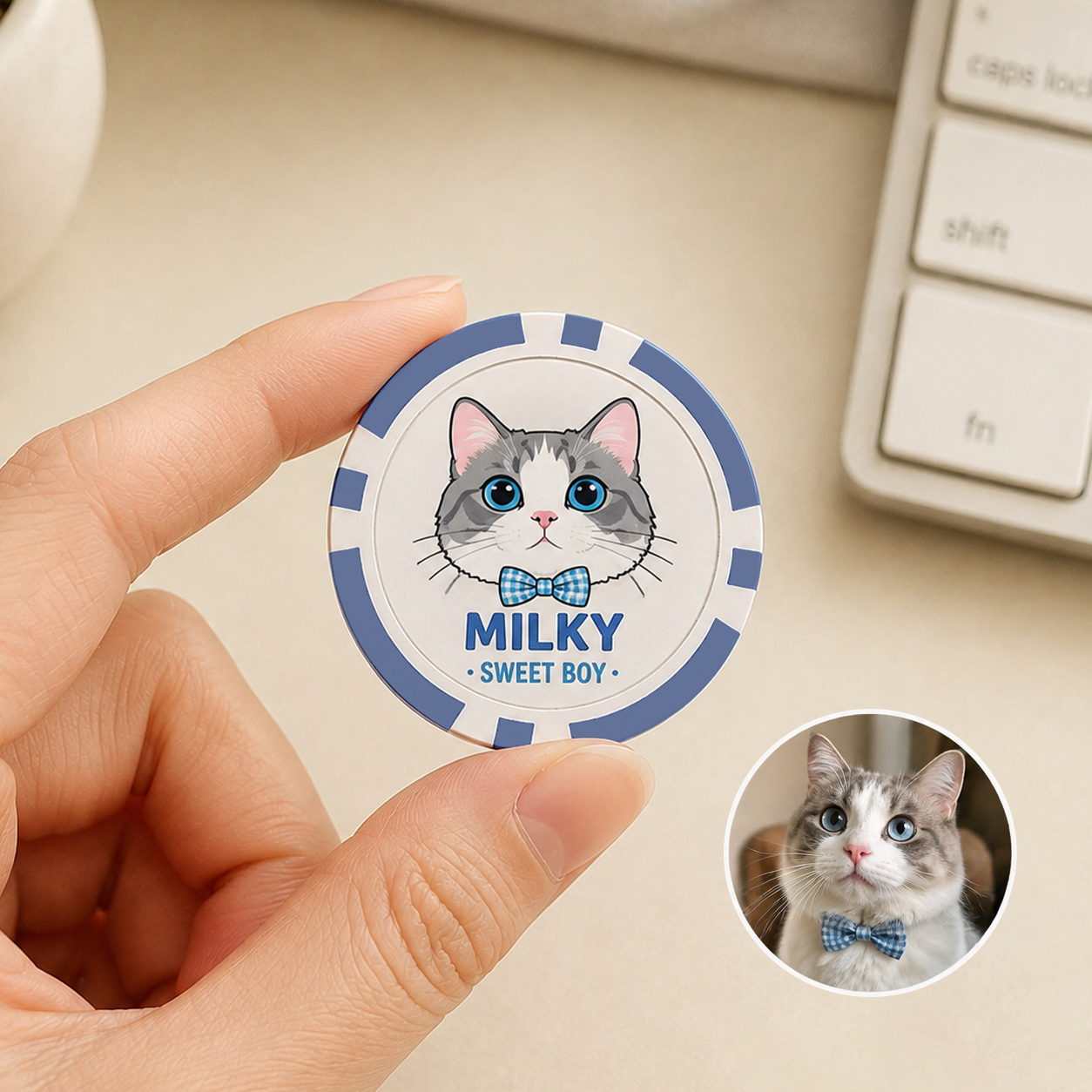 Custom Pet Game Chips Decision Maker Coin