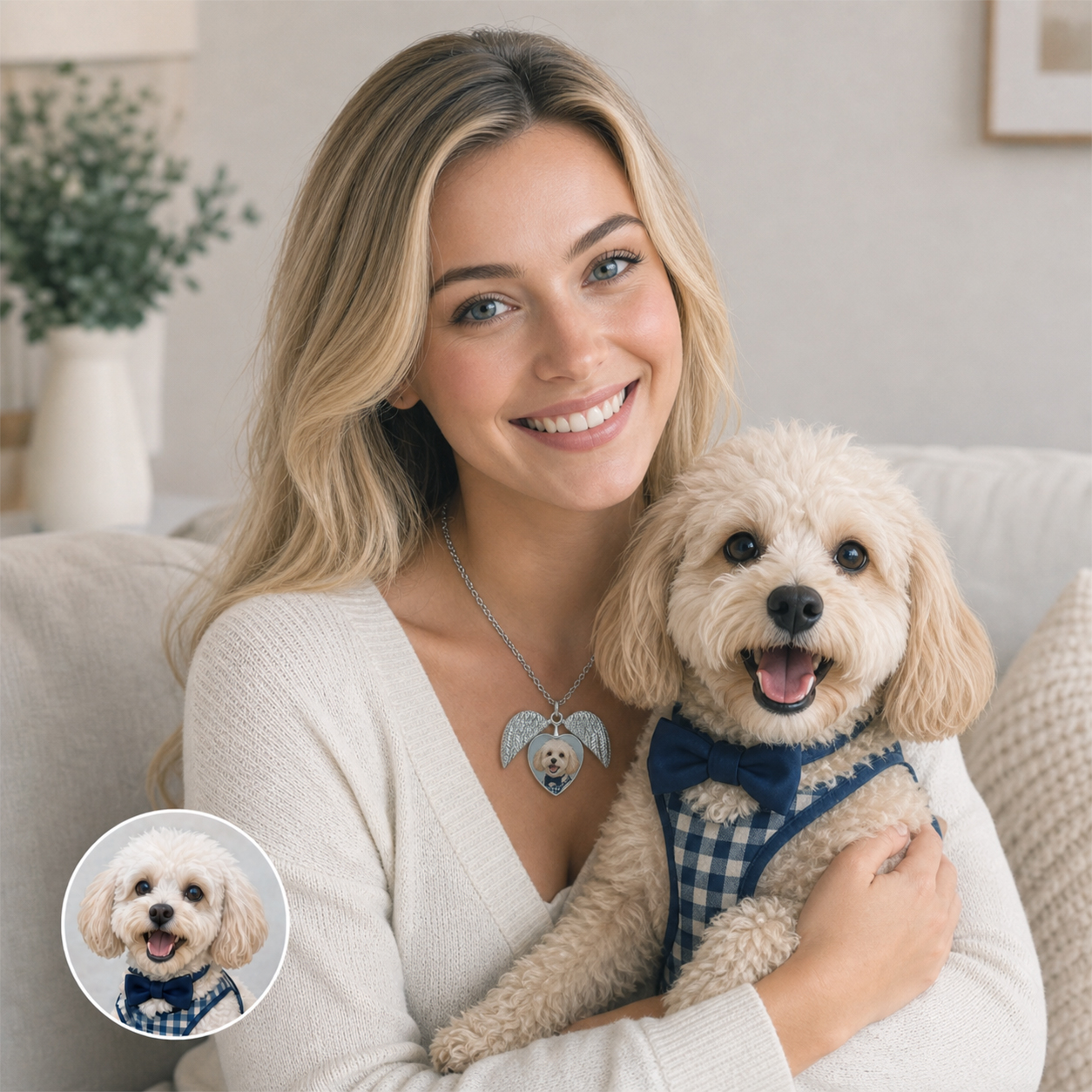 Personalized Photo Heart Necklace