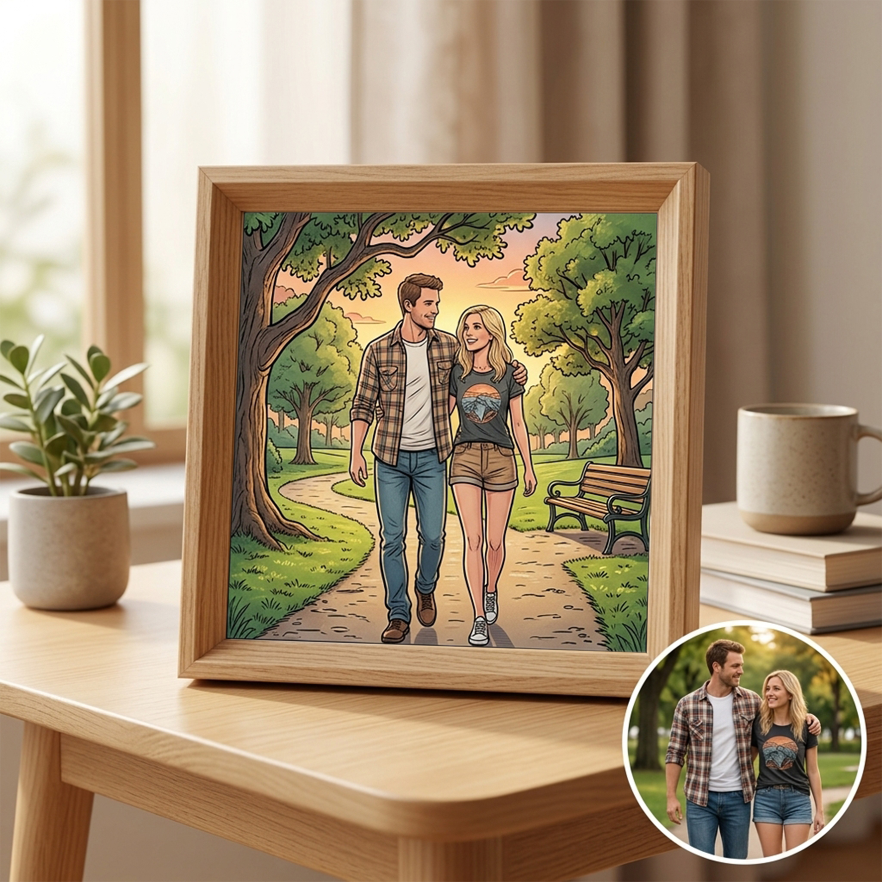 Personalized Embossed Photo Frame, Decorative Art Piece