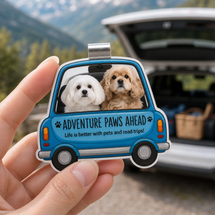 Custom Photo Acrylic Car Air Vent/Baffle Clip