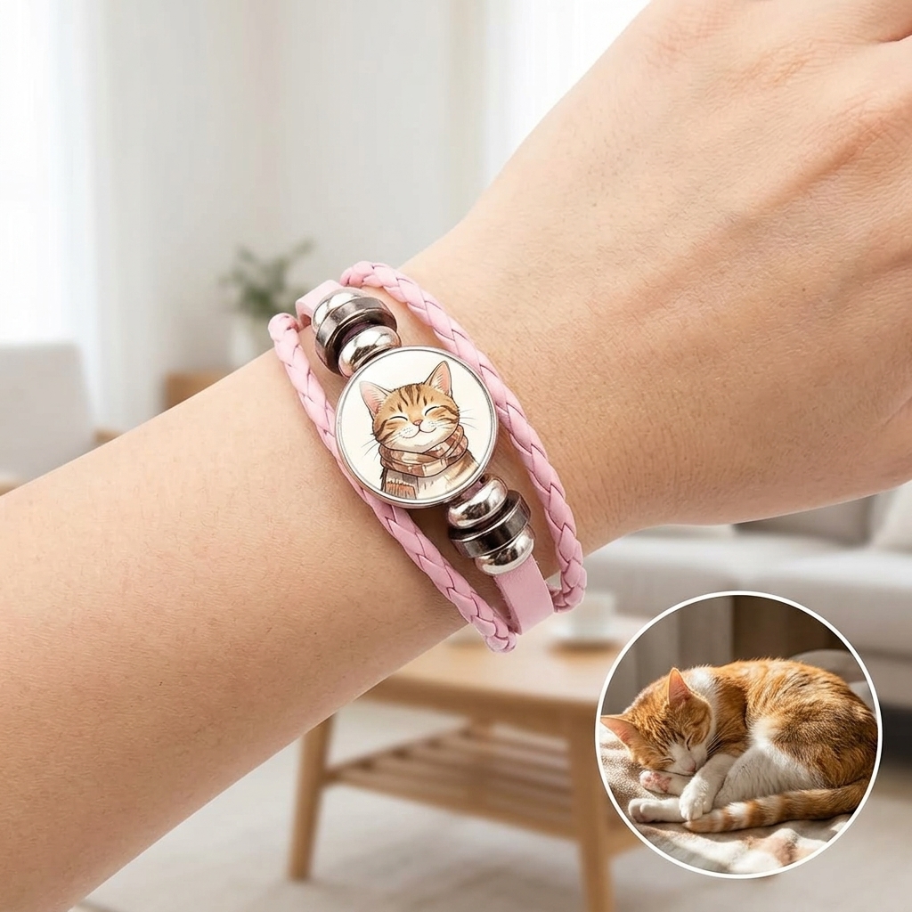 Personalized Photo Leather Bracelet