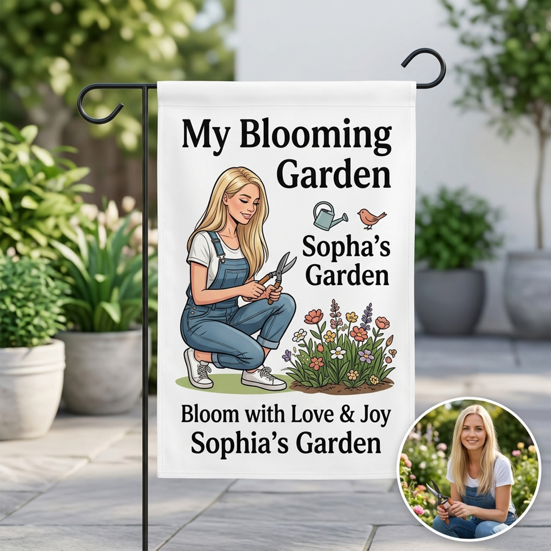 Custom Garden/Autumn/Winter Themed Banner Flags